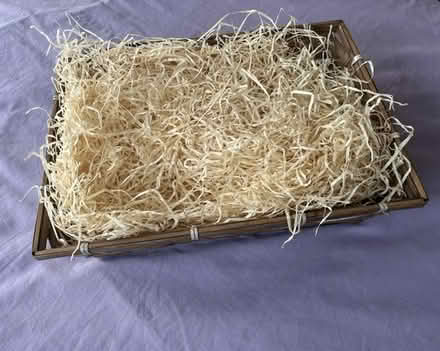 Photo of free Basket with wood shavings (Lower Sydenham SE26) #2