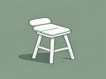Photo of Folding step stool with padded seat (Thame OX9) #1