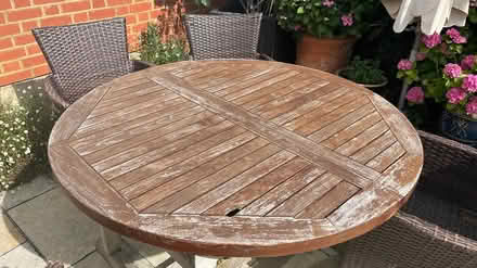 Photo of free Teak extendable wooden garden table (TW9) #1