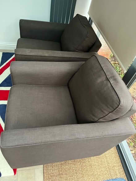 Photo of free Two brown arm chairs (Tivoli GL50) #4
