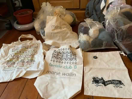 Photo of free Knitting needles,wool (partial and full balls) project bags (Huby LS17) #3