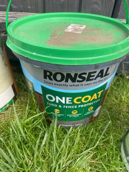 Photo of free Charcoal grey fence paint (EH5) #1