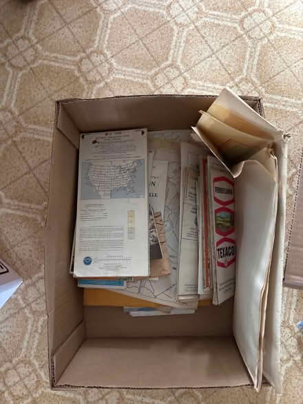 Photo of free Box of vintage maps (Torrington CT) #1