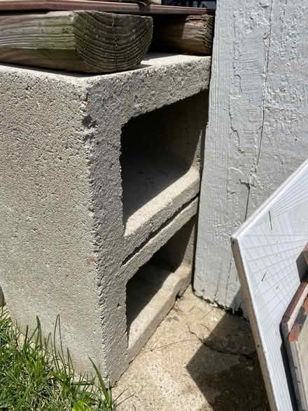 Photo of free 17 Cinder Blocks+plant shelf planks (Mundelein) #2