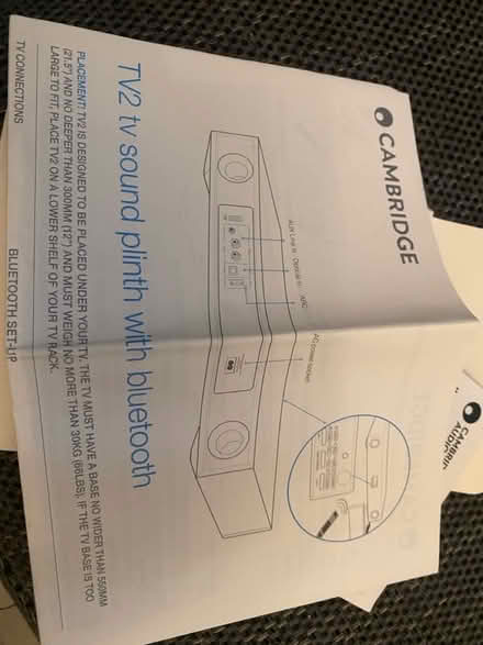 Photo of free Cambridge tv sound plinth (Bexleyheath) #3