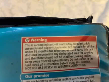 Photo of free 2 person child’s tent (South Woodford E18) #4