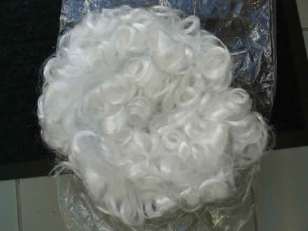 Photo of free White curly "granny-style" wig. Acrylic. (Kempsey WR5) #1
