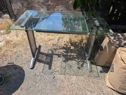 Photo of free Glass top corner desk (Tukwila) #2