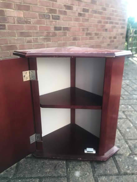 Photo of free Wooden Corner Cabinet (Cockfosters EN4) #2