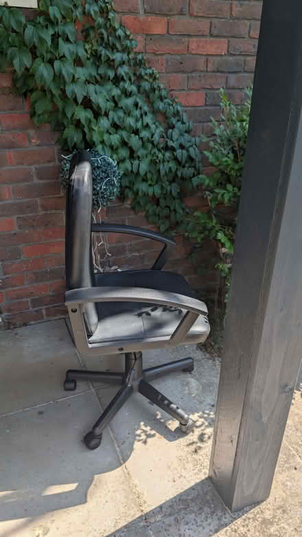Photo of free Argos Home Brixham Faux Leather Office Chair - Black (Wymington NN10) #1