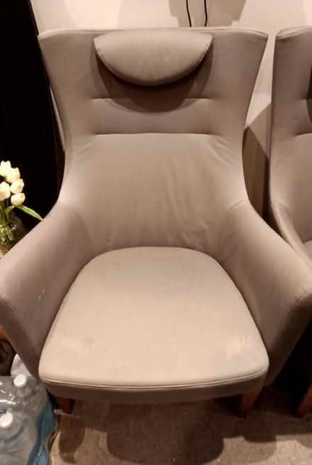 Photo of free grey arm chairs (Worple road TW7) #2