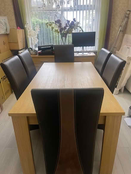 Photo of free Dining table with 6 chairs (Allerton, Bradford) #1