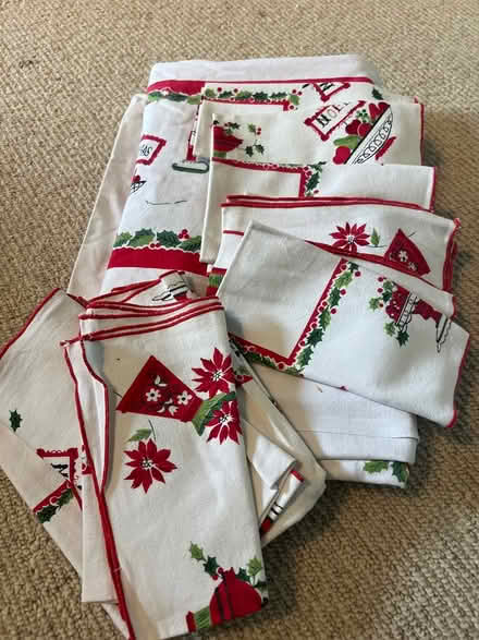 Photo of free Christmas table cloth w/ napkins (Dublin 11) #2