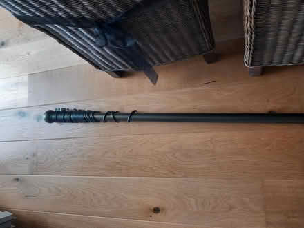 Photo of free Dark brown metal curtain pole (Writtle) #2