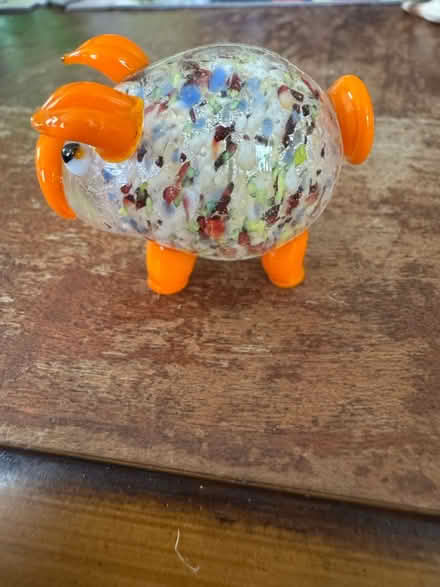 Photo of free Small glass pig figurine (Belmont) #3