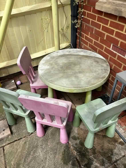 Photo of free Children’s outdoor table and chairs (London W4) #1