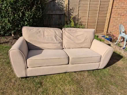 Photo of free Two cream coloured sofa's (small and large) (Wallands Park BN7) #4