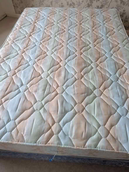 Photo of free Double divan bed Sprung mattress (Grantham NG31) #2
