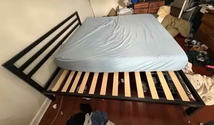Photo of free King size metal frame bed (Upper Roxborough) #1