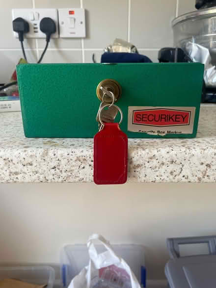 Photo of free Vintage small safe cash box and key (Combs Ford IP14) #2