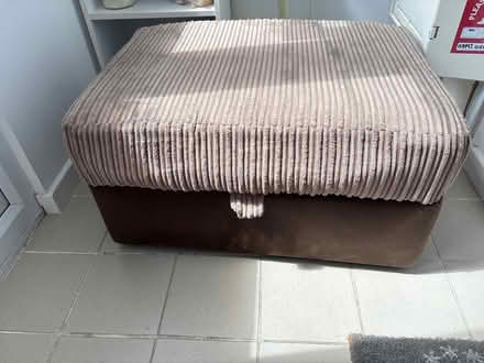 Photo of free Pouffe Stool/Futon with storage (Northolt UB5) #2