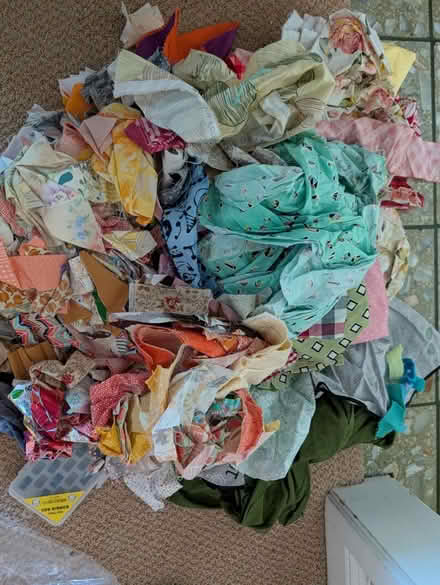 Photo of free Sewing machine and fabric (Campbell) #1