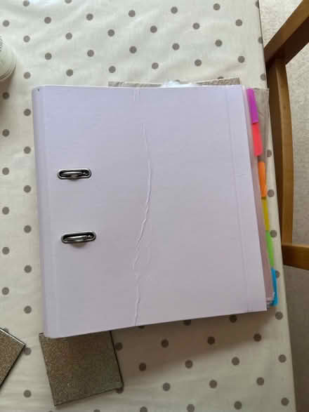 Photo of free Light pink A4 ring holder (Bath) #1