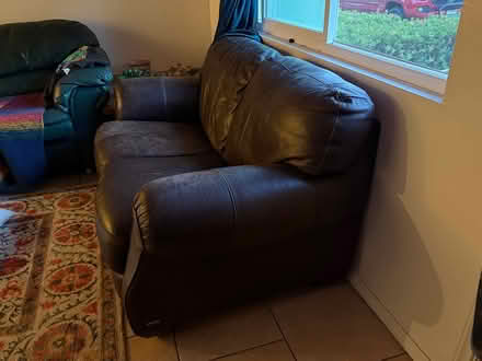 Photo of free Brown Leather Couch (Santa Barbara Eastside) #2
