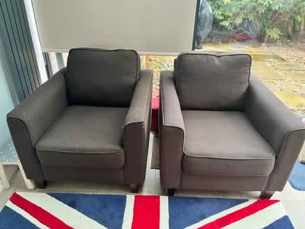 Photo of free Two brown arm chairs (Tivoli GL50) #2