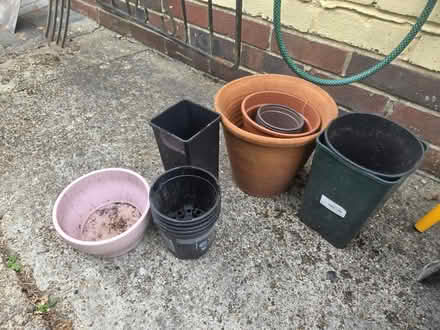 Photo of free Plant pots watering can etc (Frimley) #1
