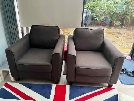 Photo of free Two brown arm chairs (Tivoli GL50) #1