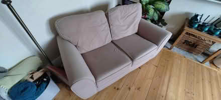 Photo of free Two cream coloured sofa's (small and large) (Wallands Park BN7) #1