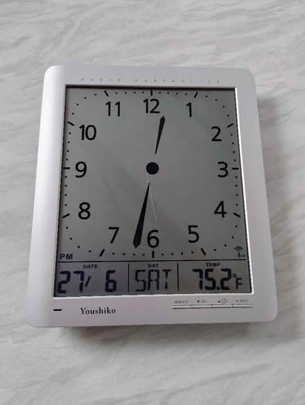 Photo of free Youshiko Radio Controlled Wall Clock (Dunblane FK15) #1