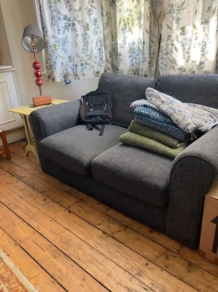 Photo of free Grey sofa. Good condition (Fulham Palace Rd SW6) #1