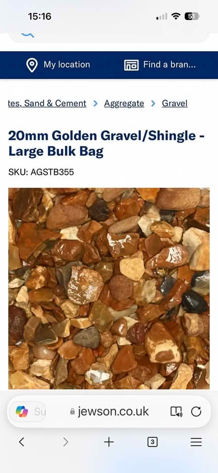 Photo of free 20mm Golden Gravel/Shingle (RH16) #2