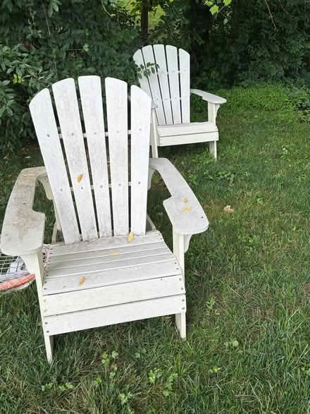 Photo of free 2 White Adirondack chairs (McLean) #2