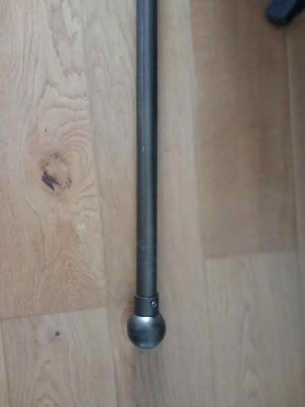 Photo of free Dark brown metal curtain pole (Writtle) #1