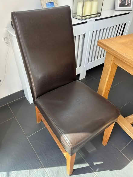 Photo of free Oak Table, 6 Chairs (Rowtown, KT15) #1
