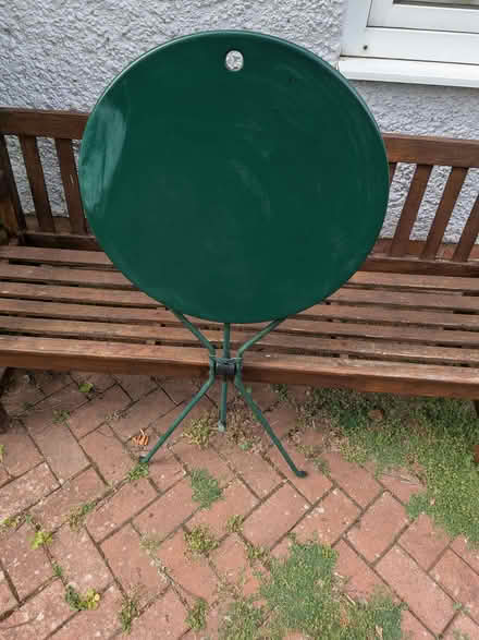 Photo of free Green metal garden table (Old Road OX3) #2