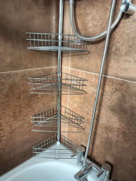 Photo of free Bathroom corner shelves, pressure fit (Hester's Way GL51) #1