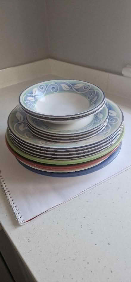 Photo of free Various dinner plates, side plates, cutlery, glasses (Wimblebury WS12) #1