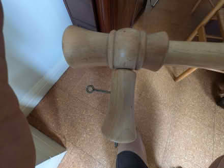 Photo of free Wooden curtain pole with rings (Old Road OX3) #3