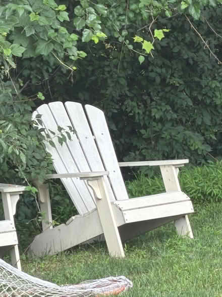 Photo of free 2 White Adirondack chairs (McLean) #1