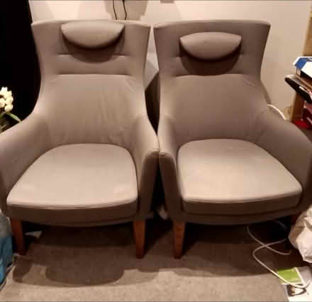 Photo of free grey arm chairs (Worple road TW7) #1
