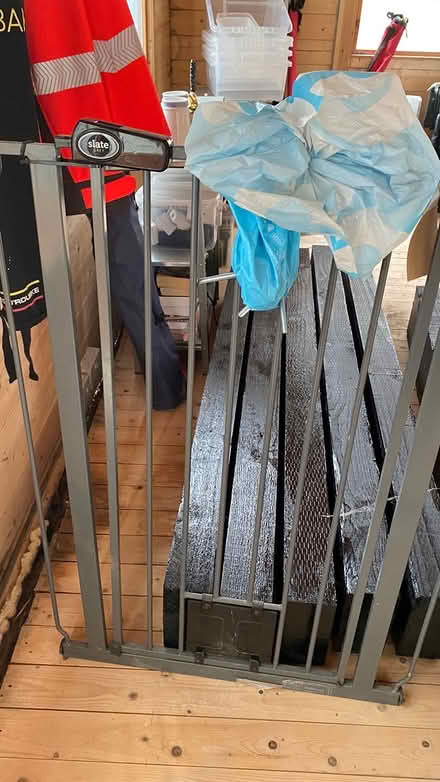 Photo of free Tall grey stair gate (Mill Lane crowborough TN6) #1
