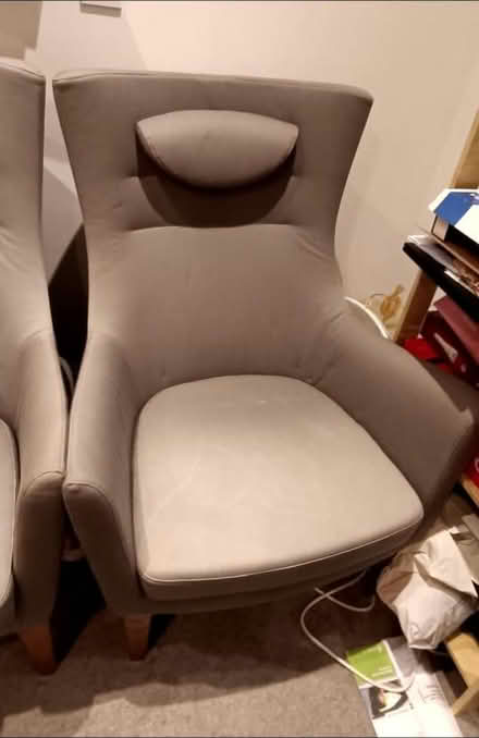 Photo of free grey arm chairs (Worple road TW7) #3