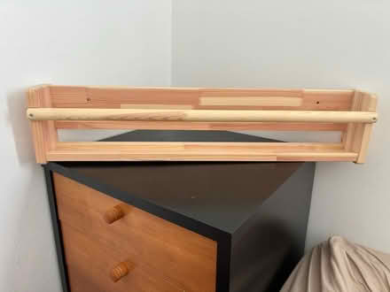 Photo of free Pine Wall Shelf with Safety Rail (Potters Bar EN6) #1