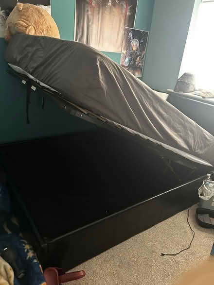 Photo of free Faux leather ottoman bed slatted (Birmingham B9) #2