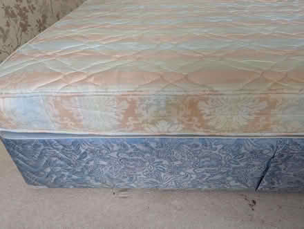 Photo of free Double divan bed Sprung mattress (Grantham NG31) #3