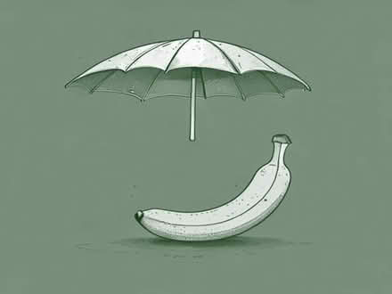 Photo of Broken or not Banana style parasol (Romford RM1) #1